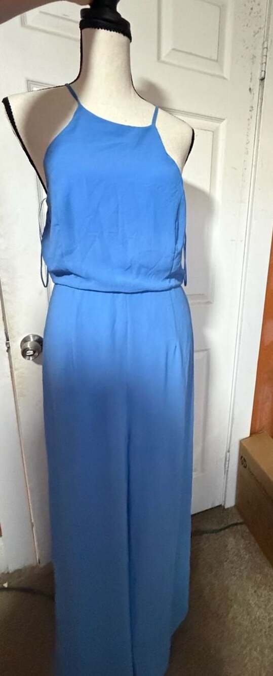 Gianni Bini Halter Jumpsuit Size M Blue